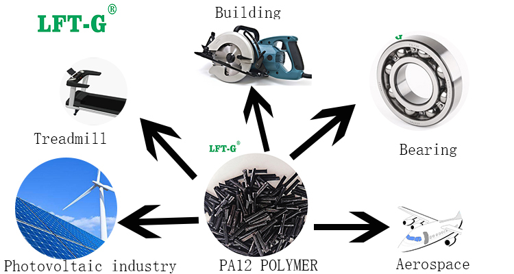 polyamide 12 pellets which use in Photovoltaic industry long carbon fiber