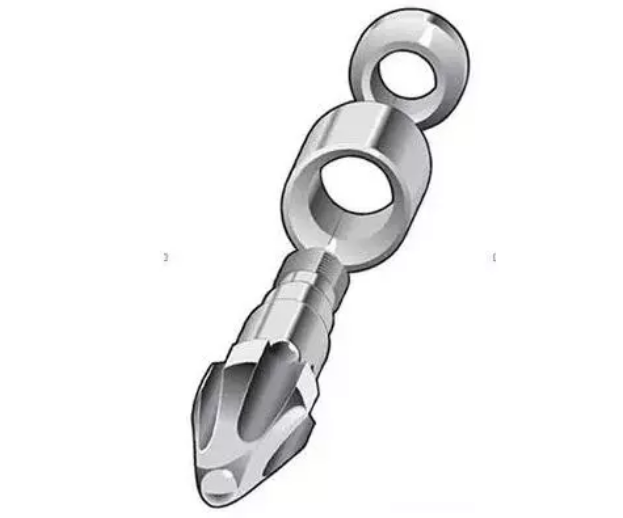 Three-piece screw tip and check ring for LFRT injection molding